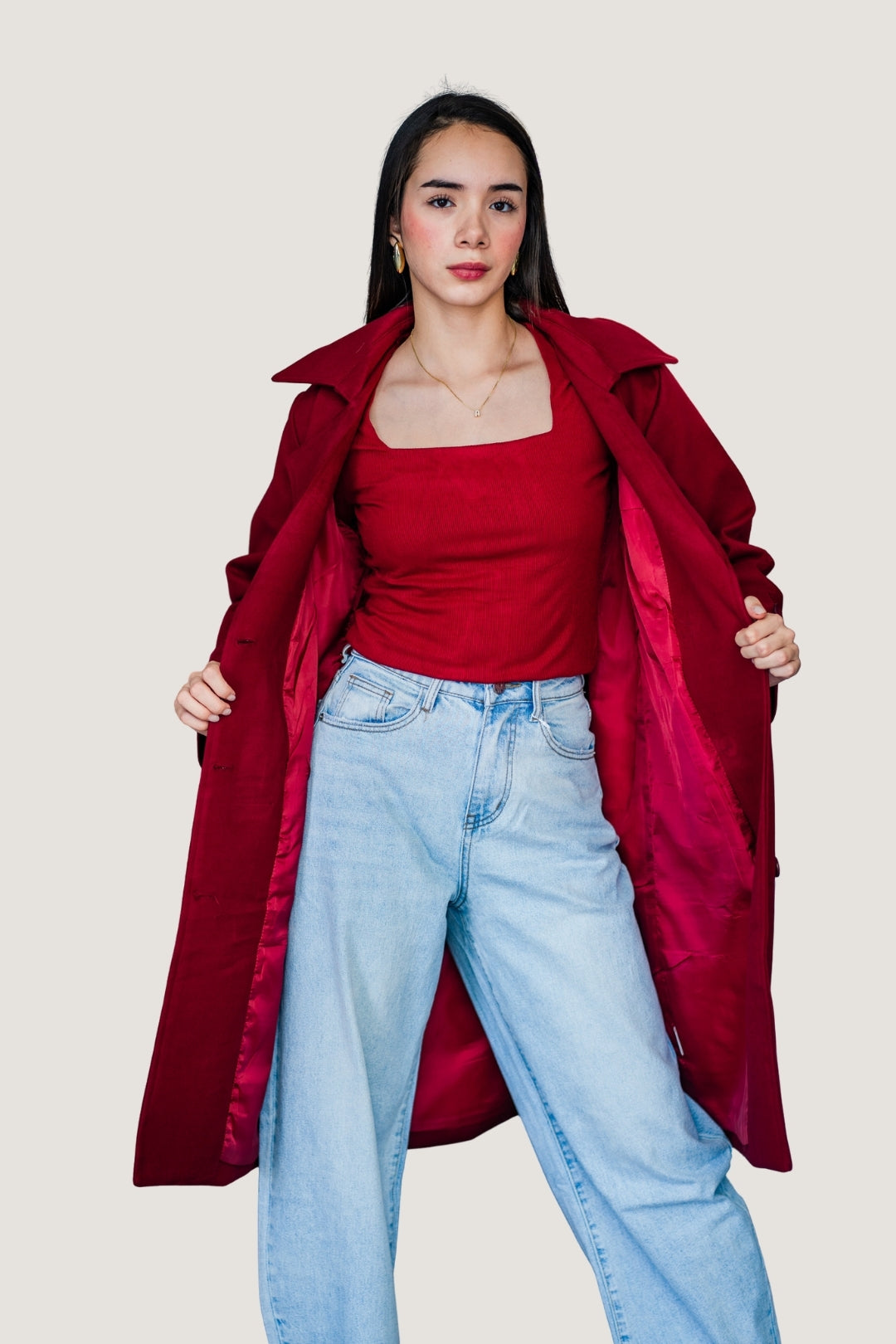 Jeans Balloon Fit Liso | Mezclilla