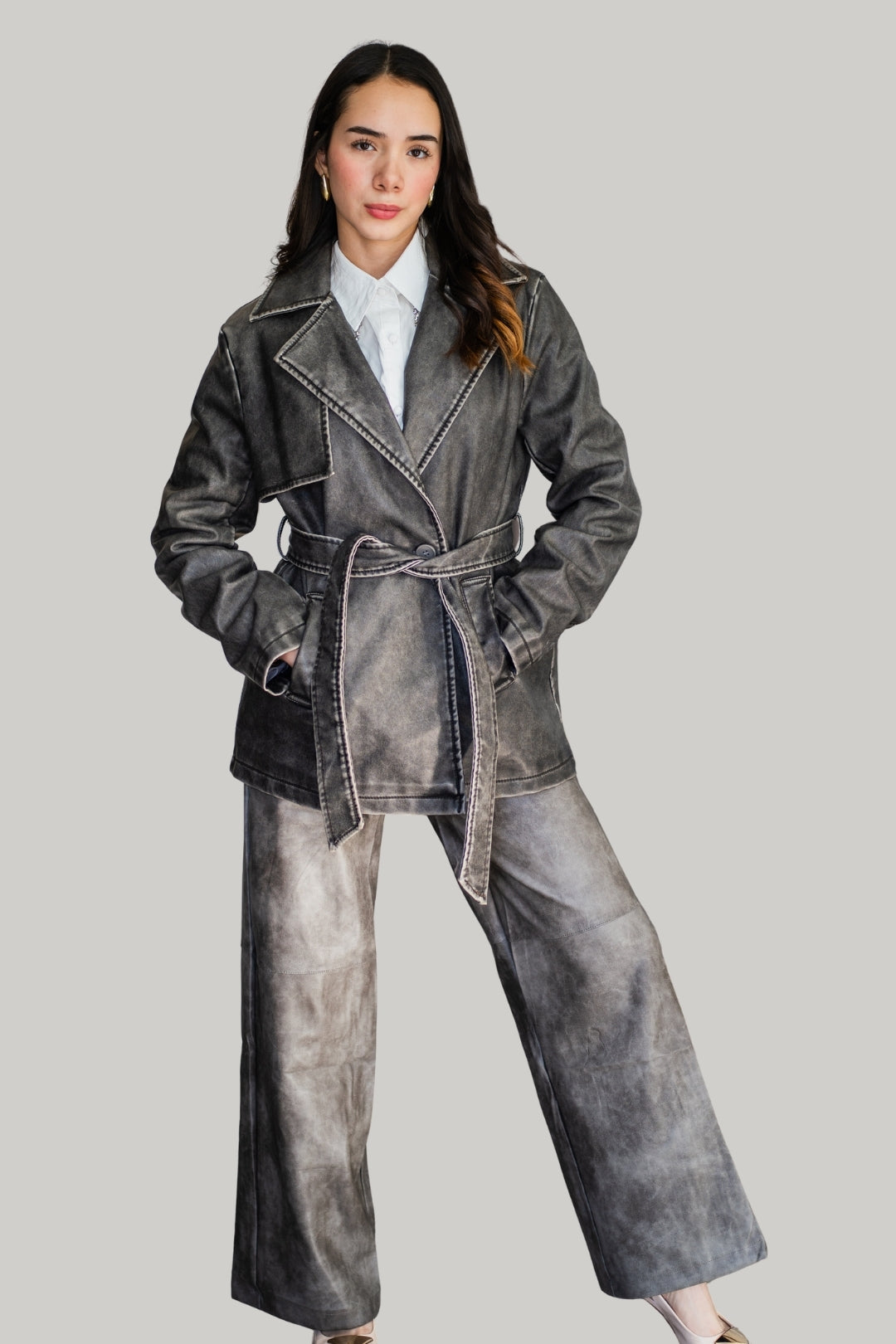 Chamarra Trench Vinipiel