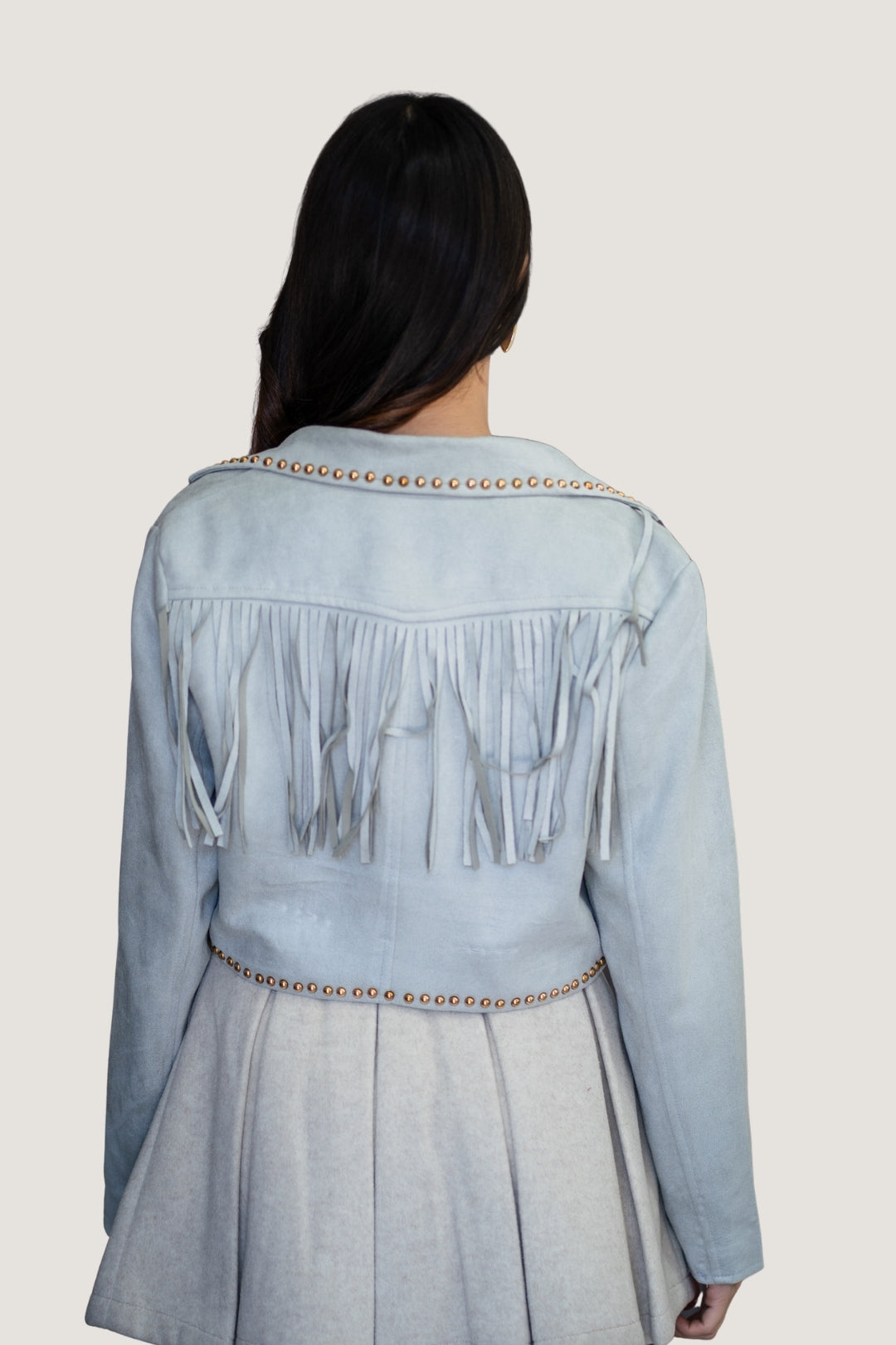 Chamarra Estilo Vaquero con Estoperoles Metálicos