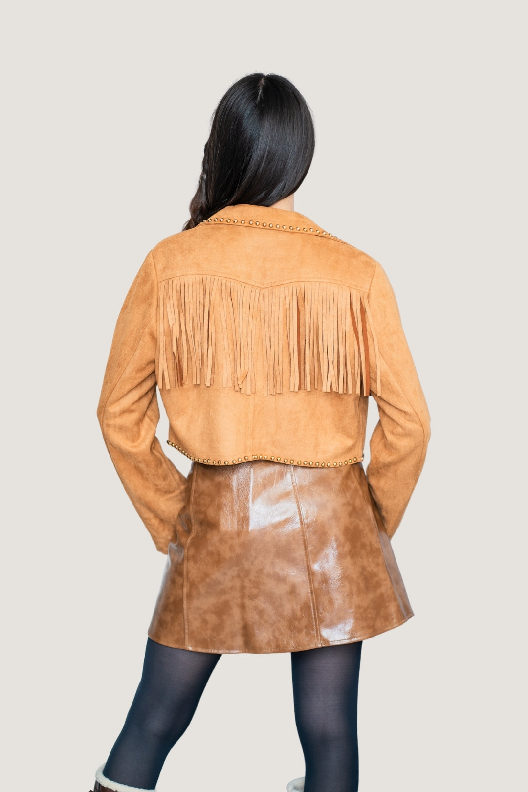 Chamarra Estilo Vaquero con Estoperoles Metálicos