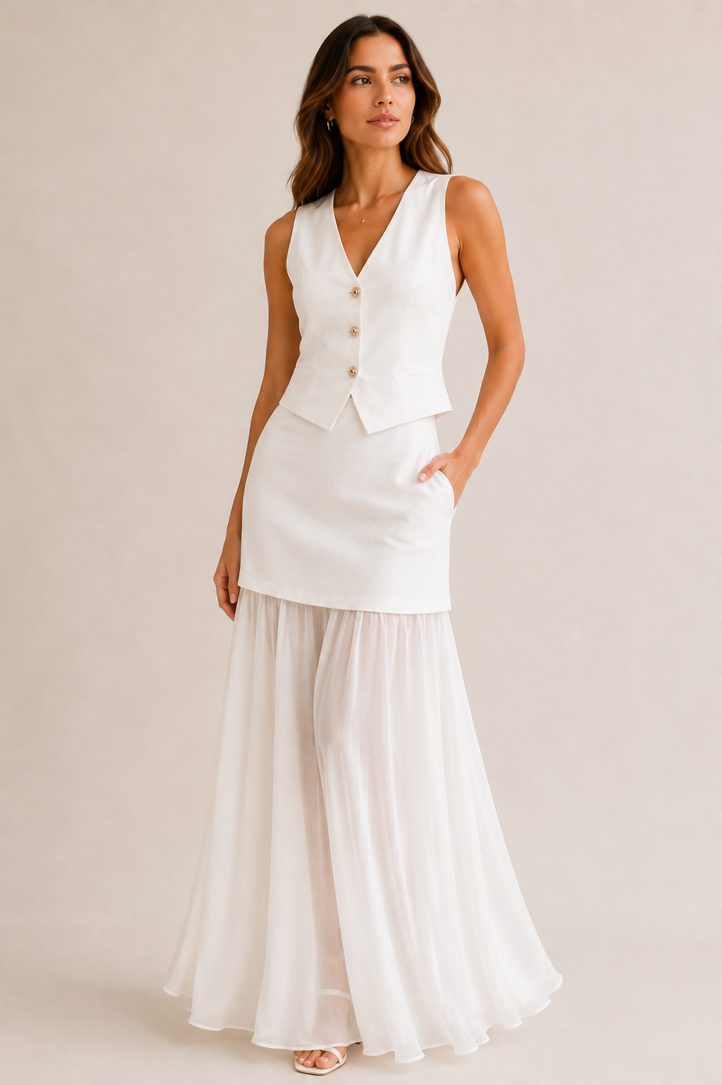 WHITE ELEGANCE FLOW SET