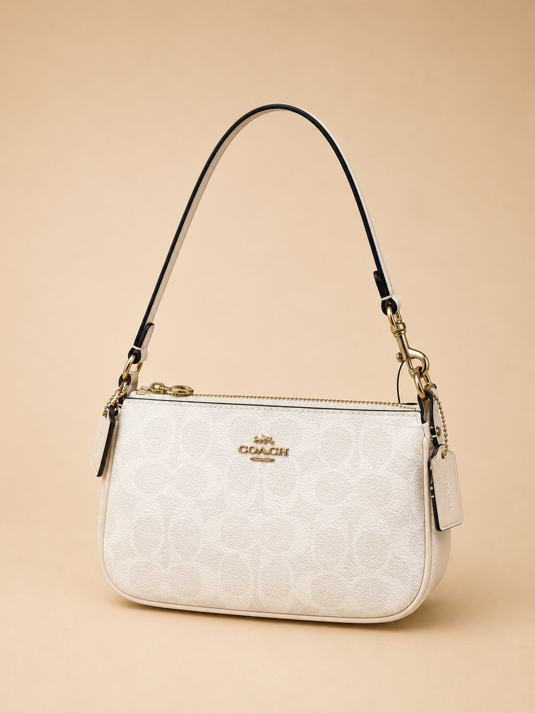 BOLSA COACH DE HOMBRO BLANCA