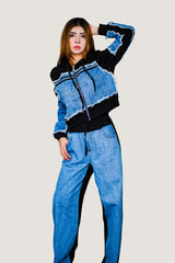 Conjunto de Pants y Chaqueta  "Urban Denim Fusion" Negro