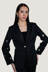 Conjunto de Blazer y Pantalón "Crystal Set" Negro