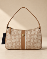 BOLSA TOMMY HILFIGER MONOGRAMA BEIGE