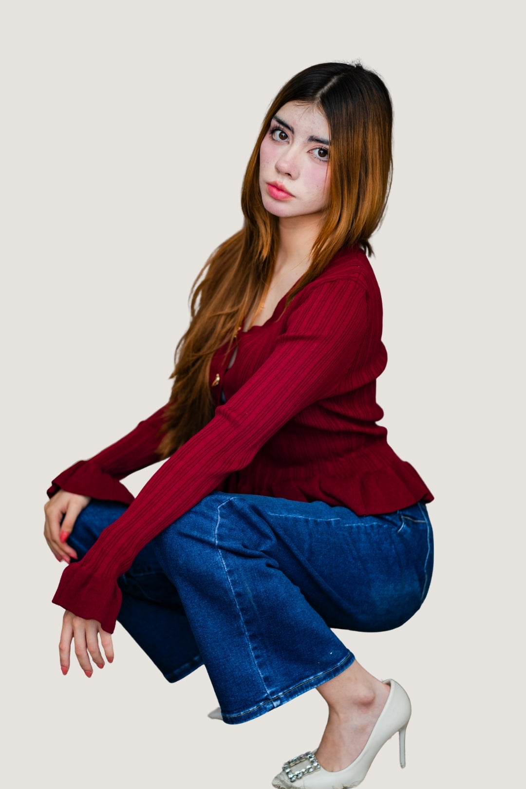 Jeans Boyfriend Fit Liso | Mezclilla Azul Oscura 