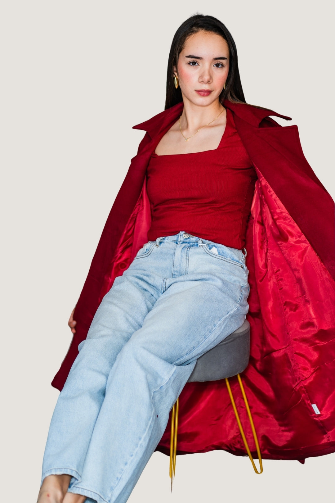 Jeans Balloon Fit Liso | Mezclilla 