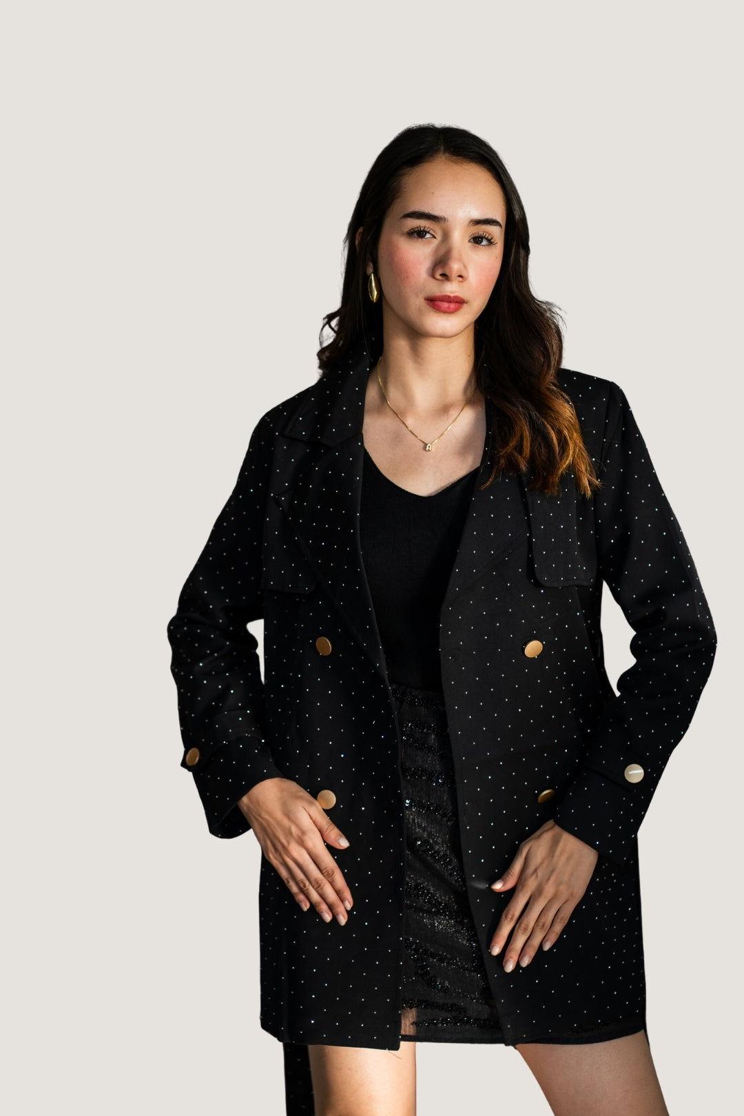 Abrigo con brillos 3/4