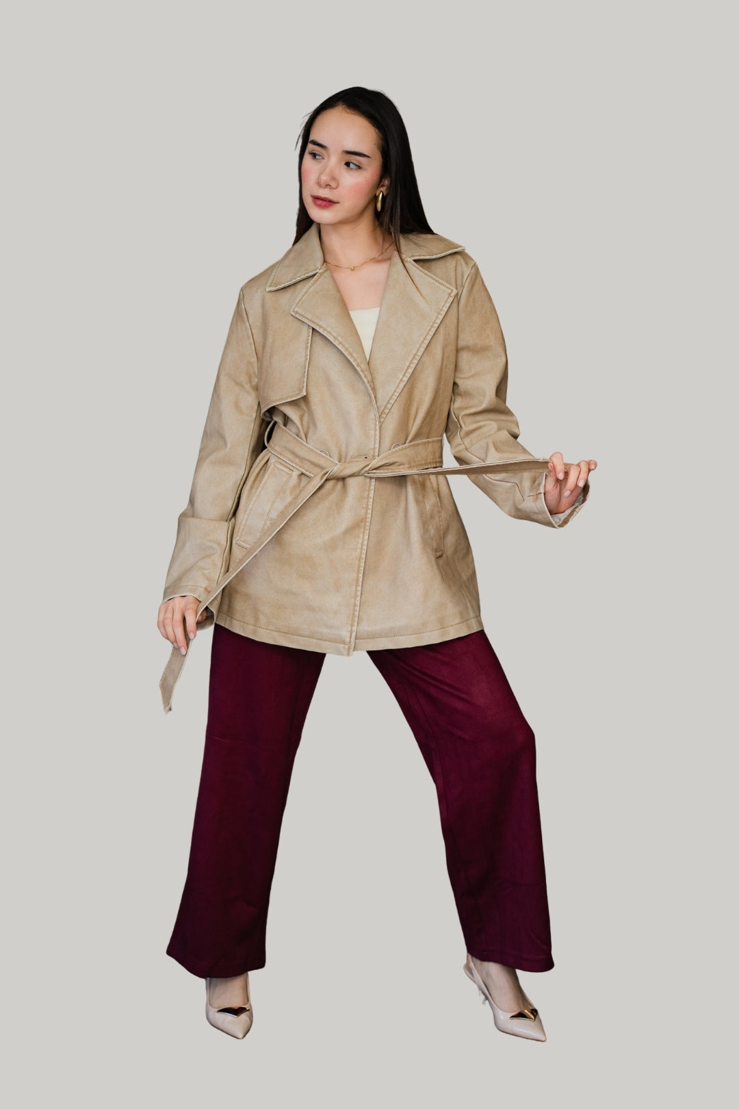 Chamarra Trench Vinipiel