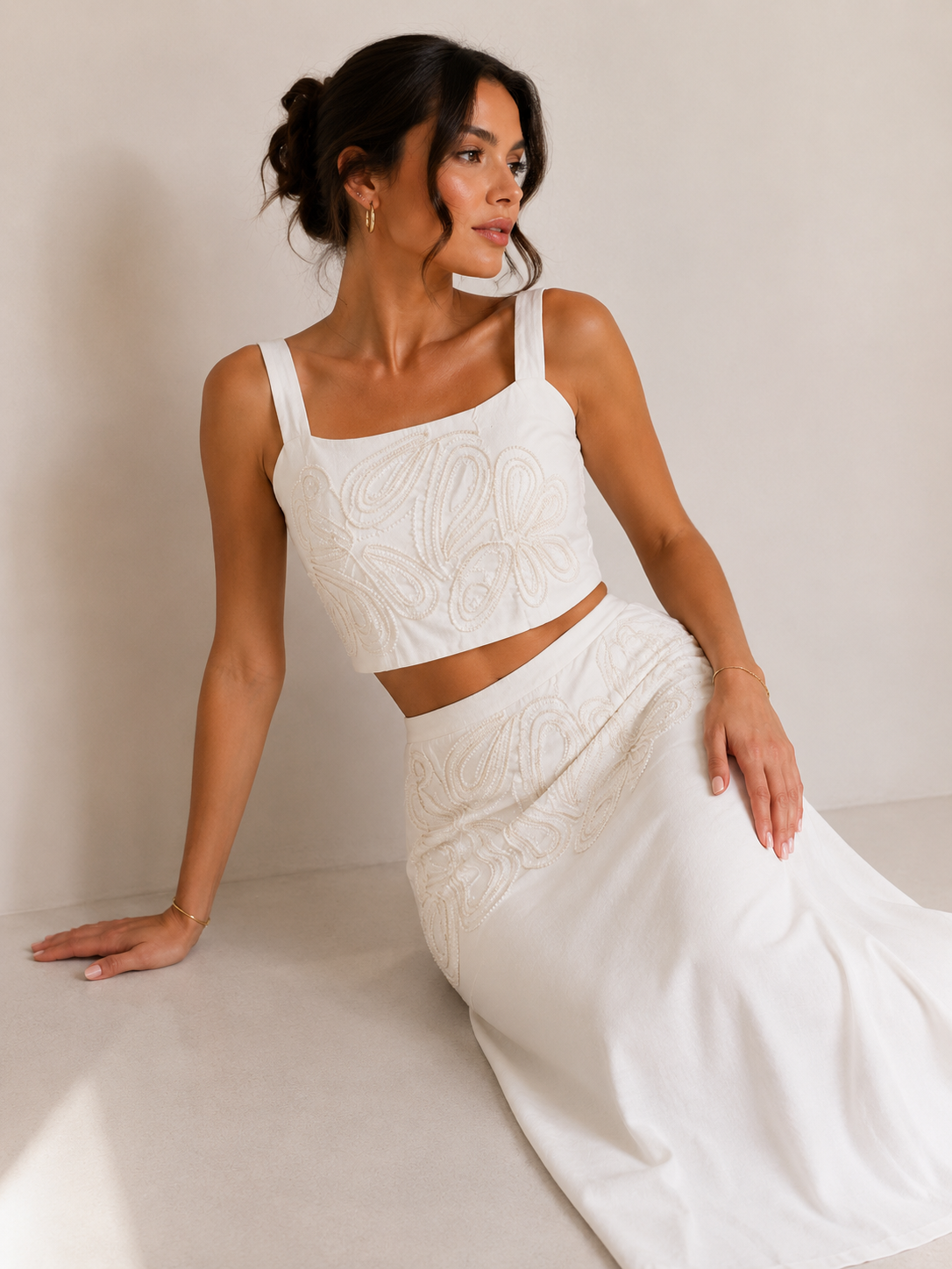 CONJUNTO IVORY BLOOM