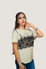 Playera Fashion de Tirantes | Algodón, Encaje y Detalles
