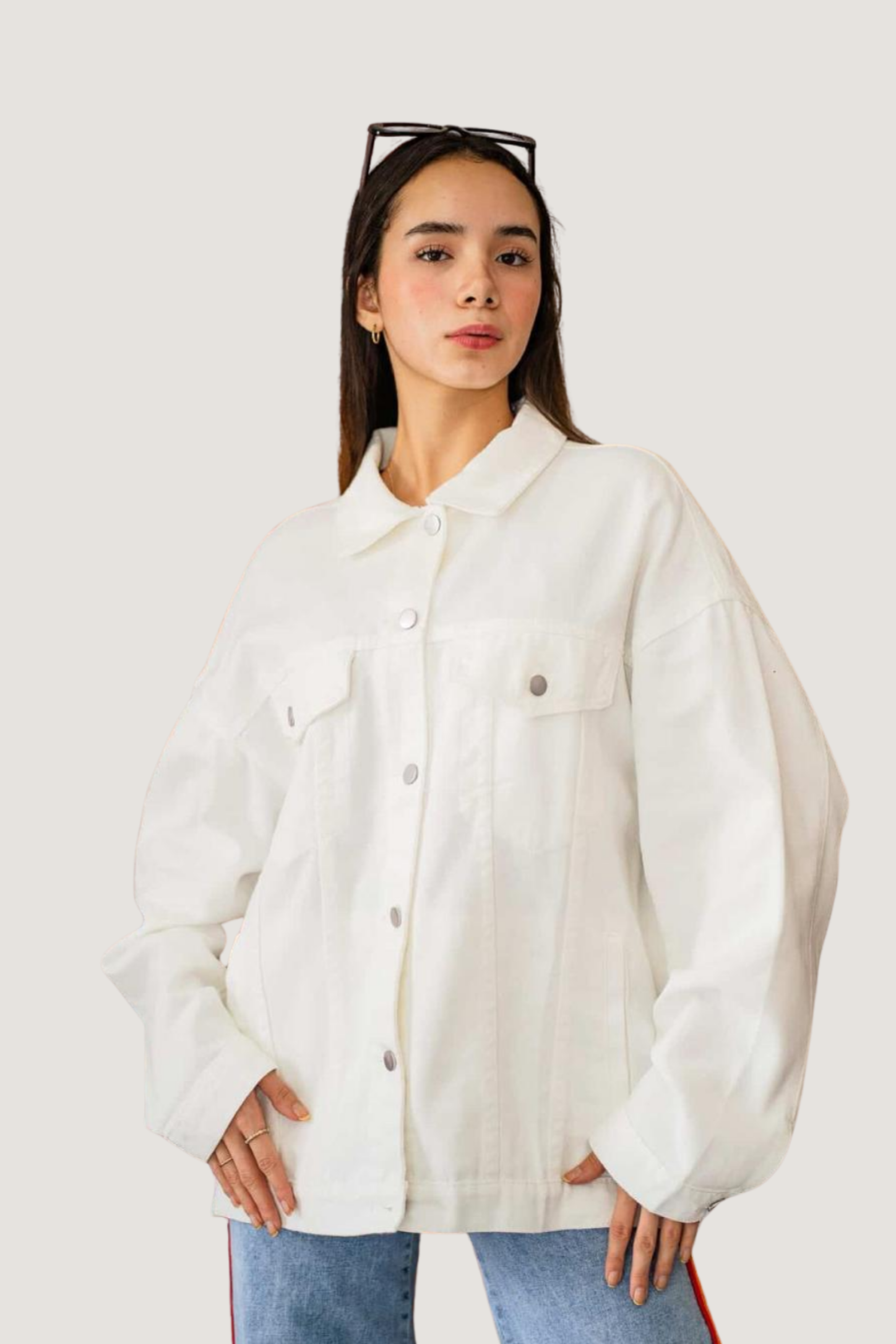 Chamarra de Mezclilla Pintada a Mano Estilo 