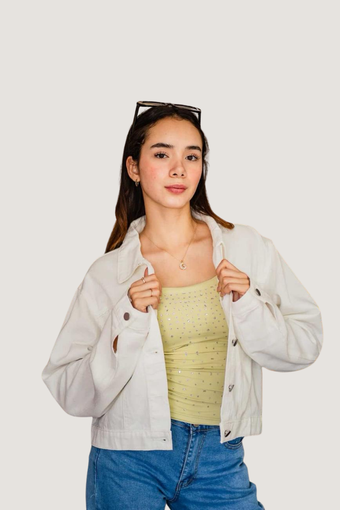 Chamarra de Mezclilla Pintada a Mano DIseño 