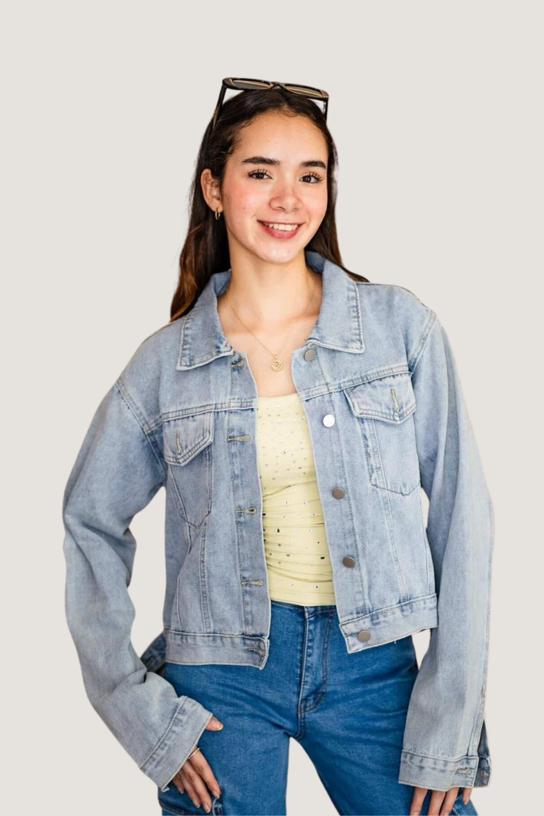 Chamarra de Mezclilla Pintada a Mano DIseño 