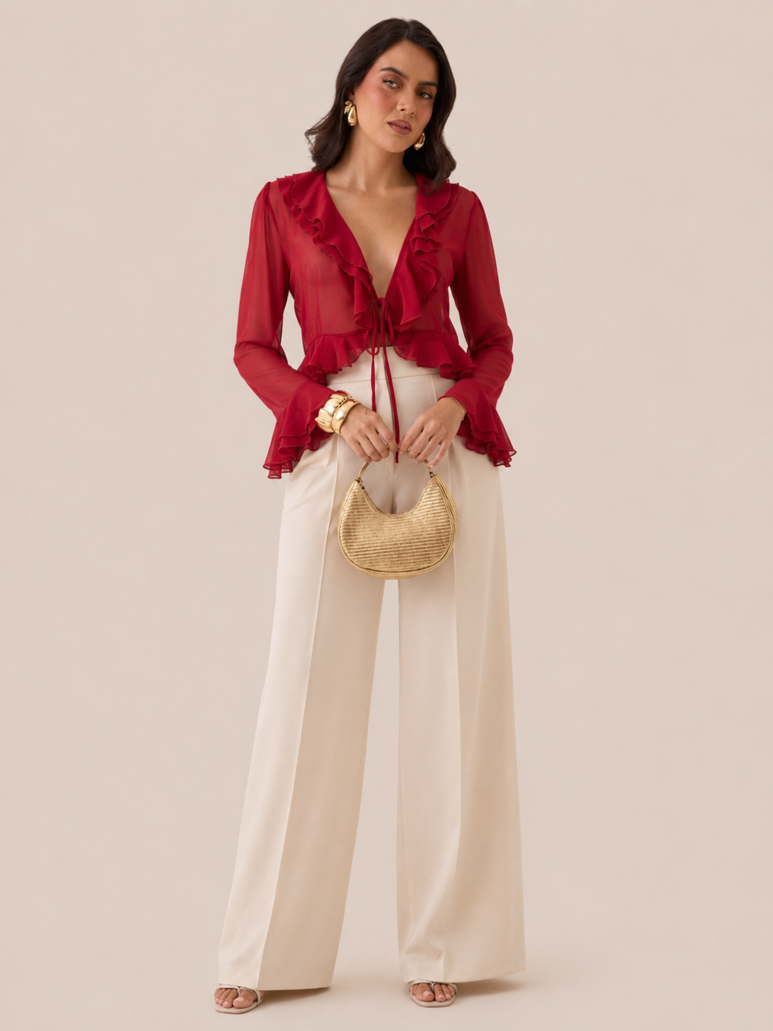 BLUSA ROUGE CHIFFON