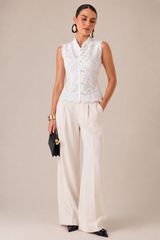 BLUSA NAPOLEÓN LACE BLANCA