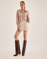 BLUSA SATINADA VENECIA NUDE