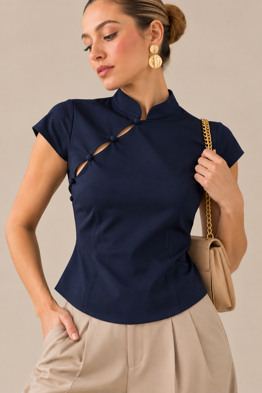 BLUSA ORIENTAL NAVY