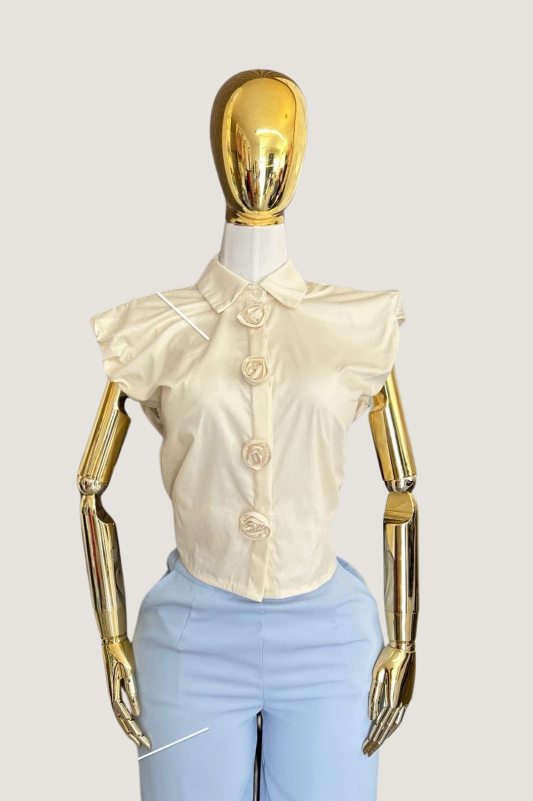 Camisa Botones de Flores