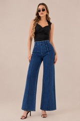 JEANS NAPOLEÓN WIDE LEG AZUL OSCURO
