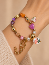 PULSERA ADORNOS MORADOS