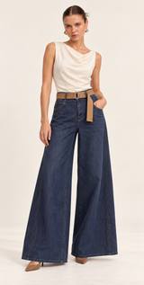 PANTALÓN AZUL DENIM FLORENCE