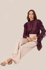 BLUSA BORDEAUX ROMANCE