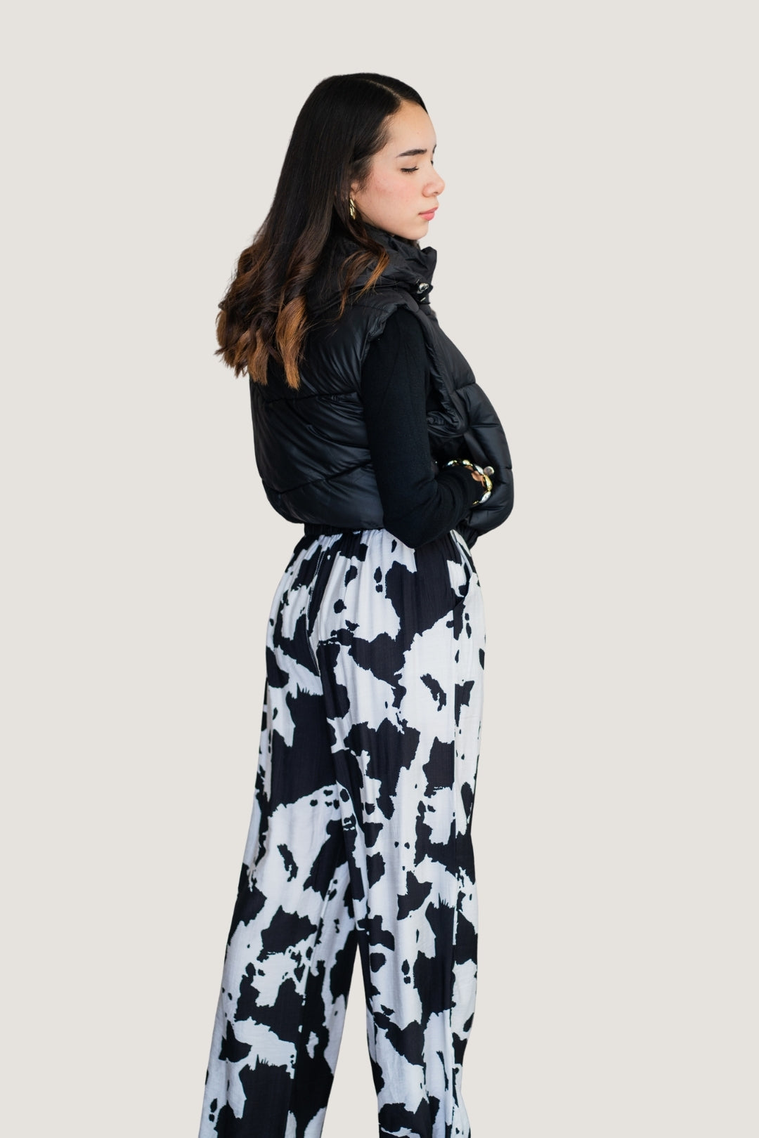 Chaleco Abullonado Color Negro