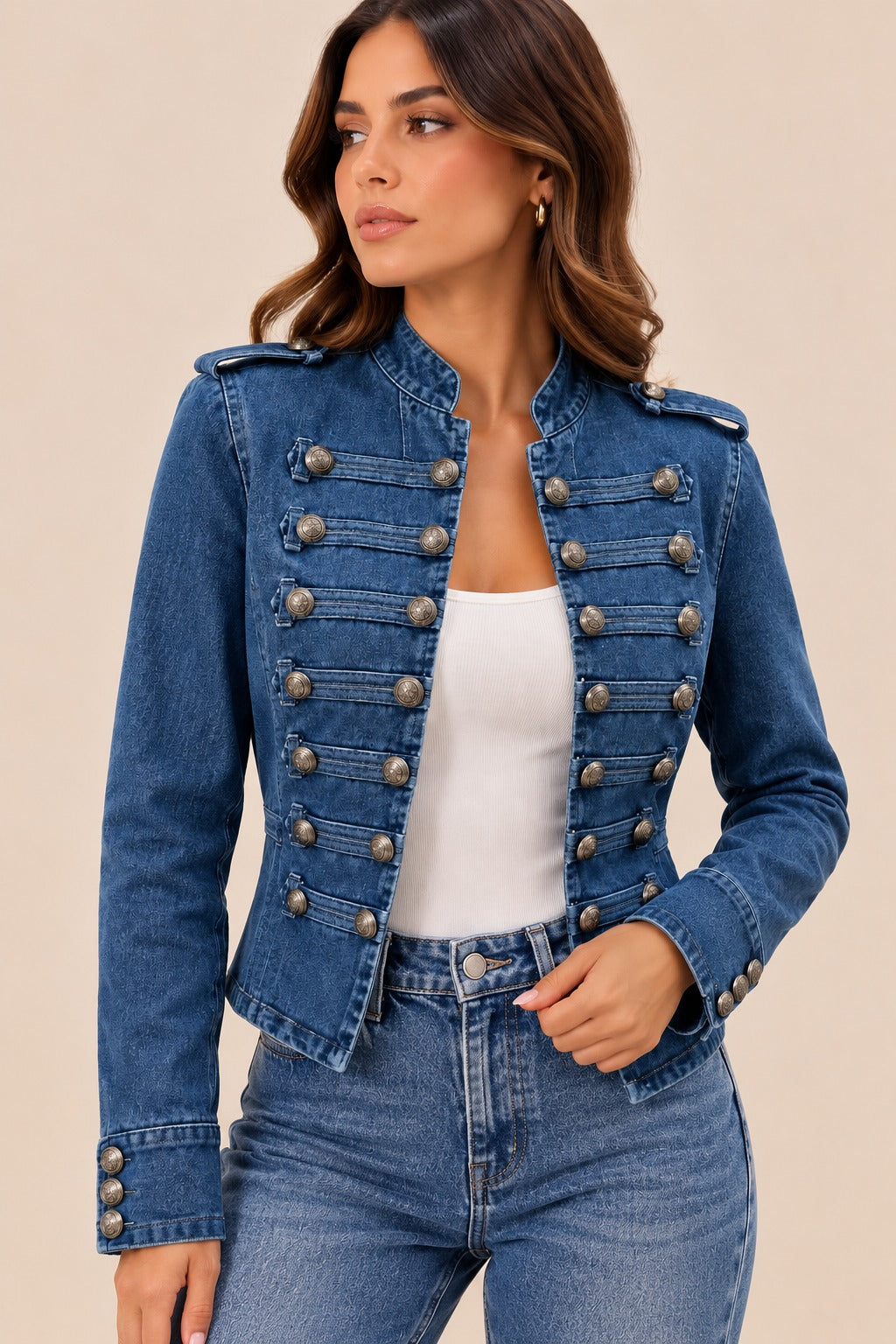 CHAMARRA NAPOLEON IMPERIAL DENIM