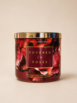VELA AROMATICA COVERED IN ROSES