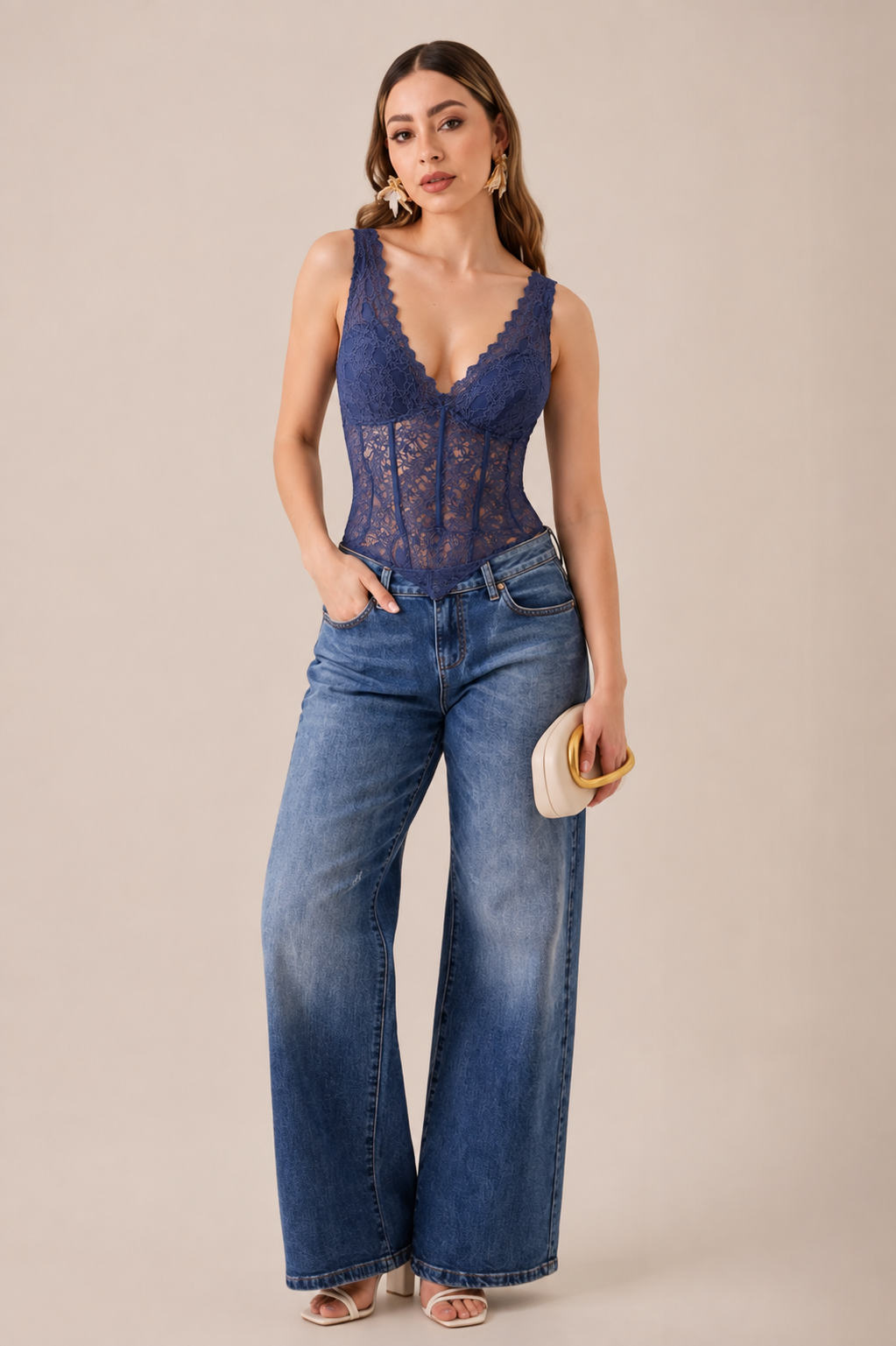 BODY CORSÉ NAVY LACE