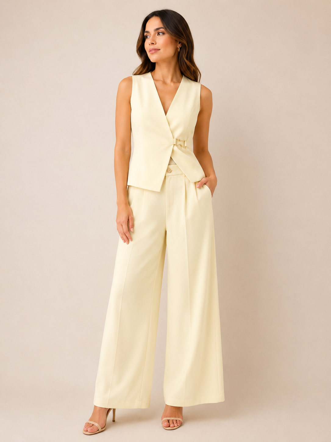 BUTTER CREAM TAILORED SET