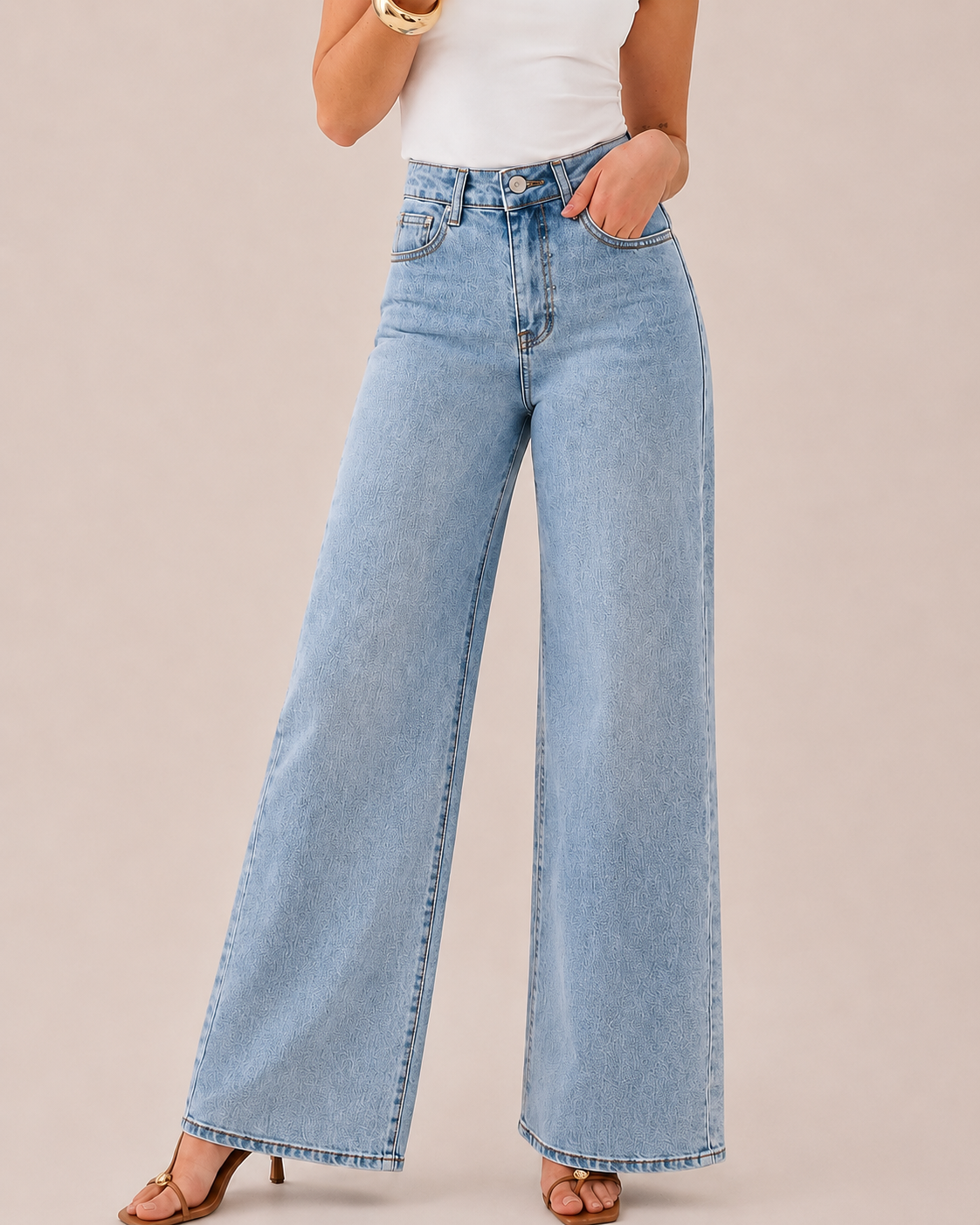 JEANS WIDE LEG LIGHT