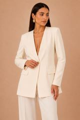 BLAZER BEIGE CUELLO V