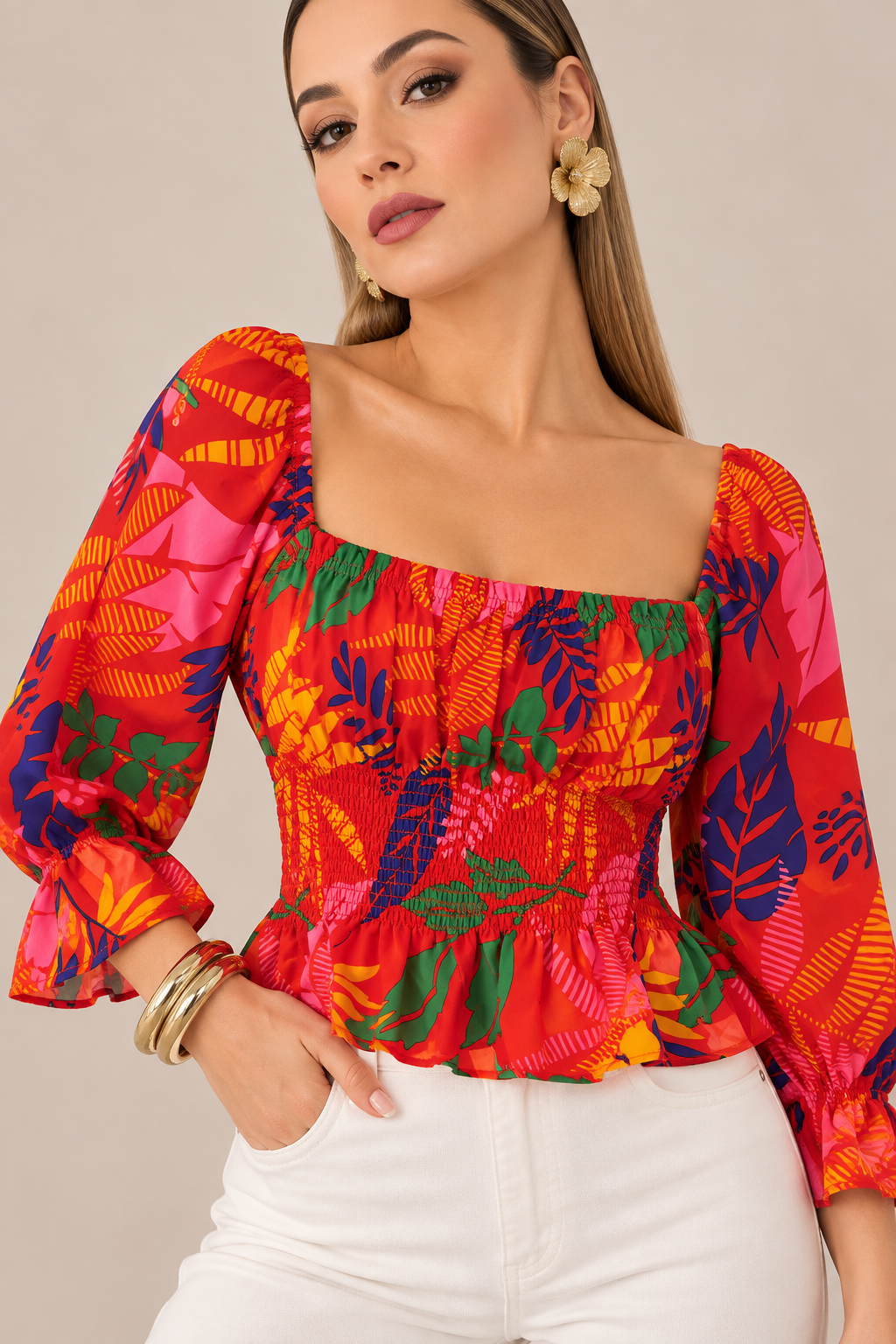 BLUSA TROPICAL MARENA