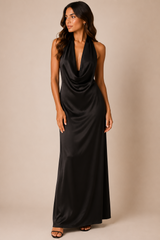 VESTIDO SATIN NOIR