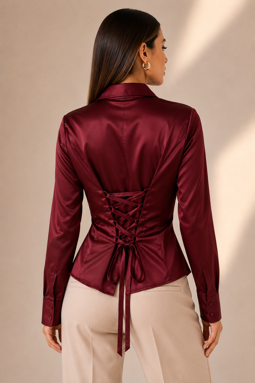CAMISA RUBÍ LACE-UP