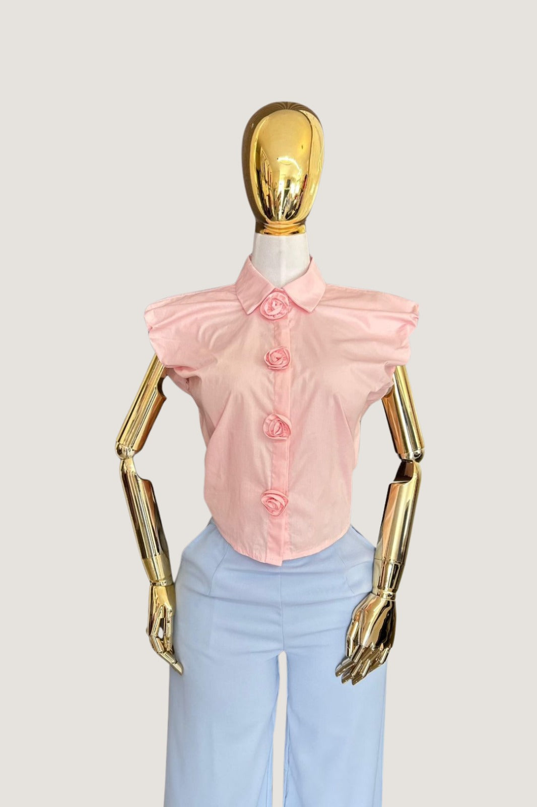 Camisa Botones de Flores