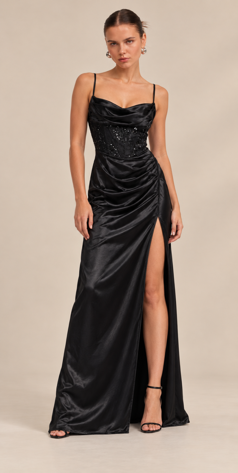 VESTIDO MIDNIGHT SATIN