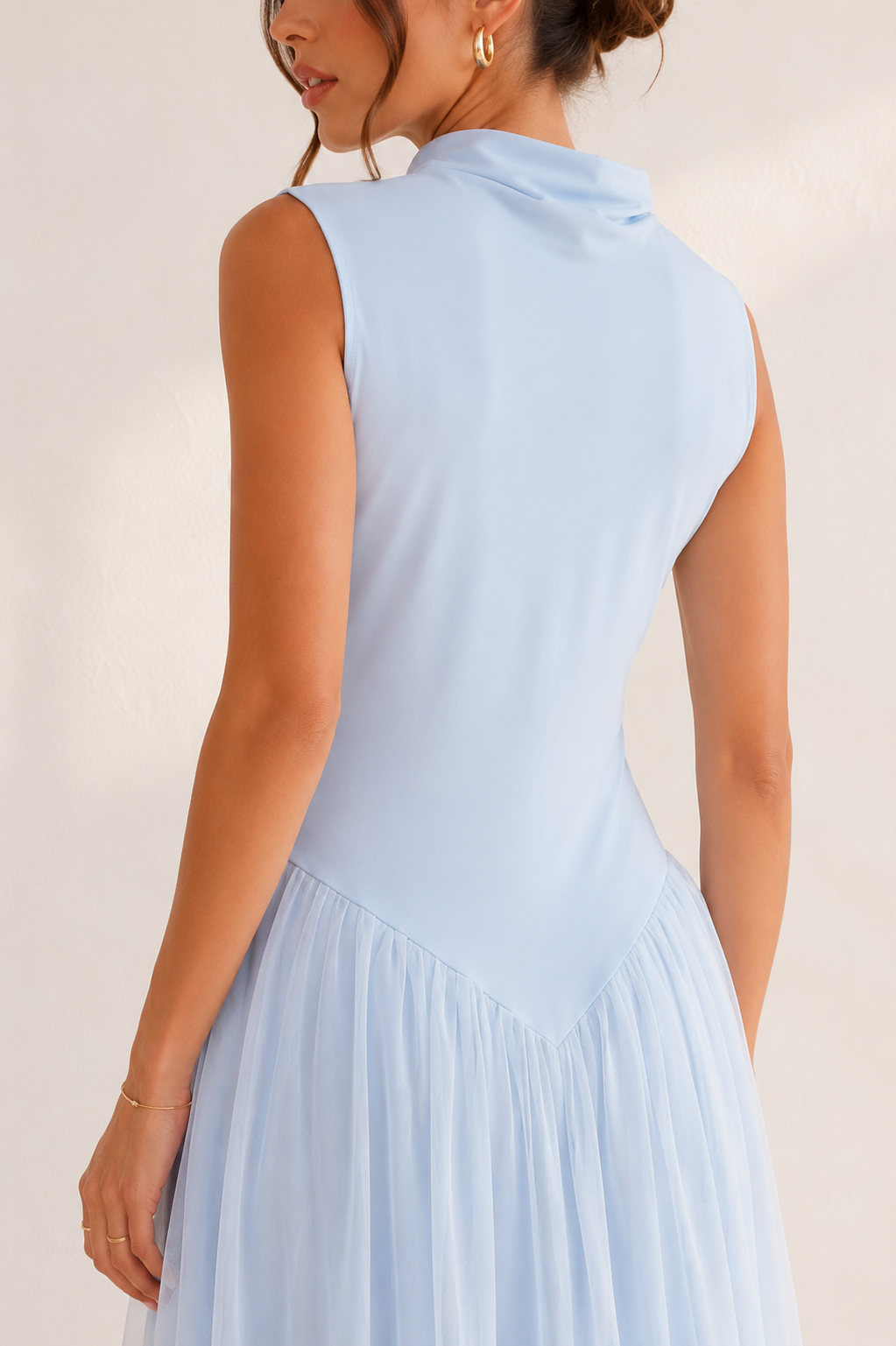 VESTIDO CELESTE ÉLÉGANCE