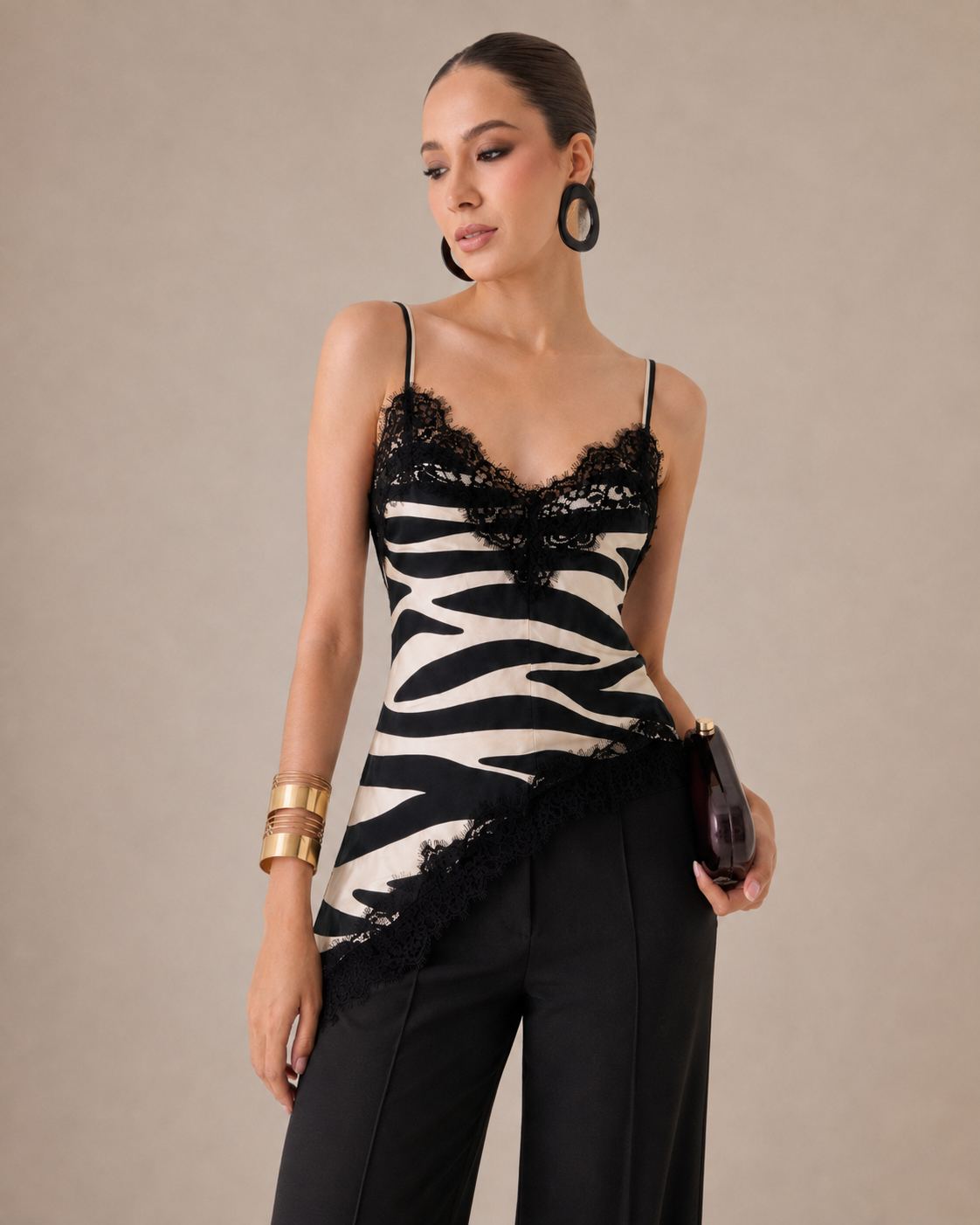 TOP ZEBRA LACE
