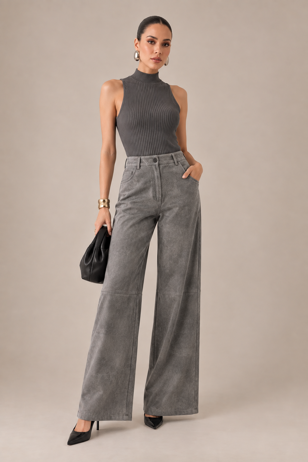 PANTALÓN GREY SUEDE