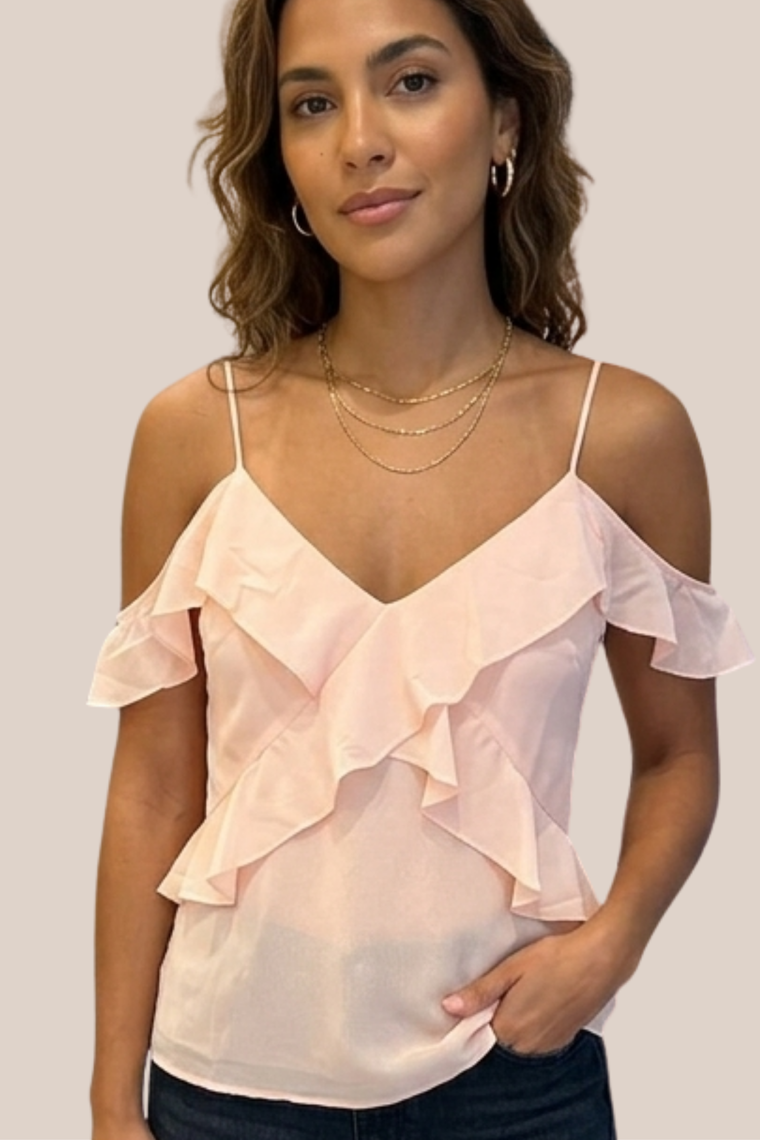 Blusa Volantes Cruzados