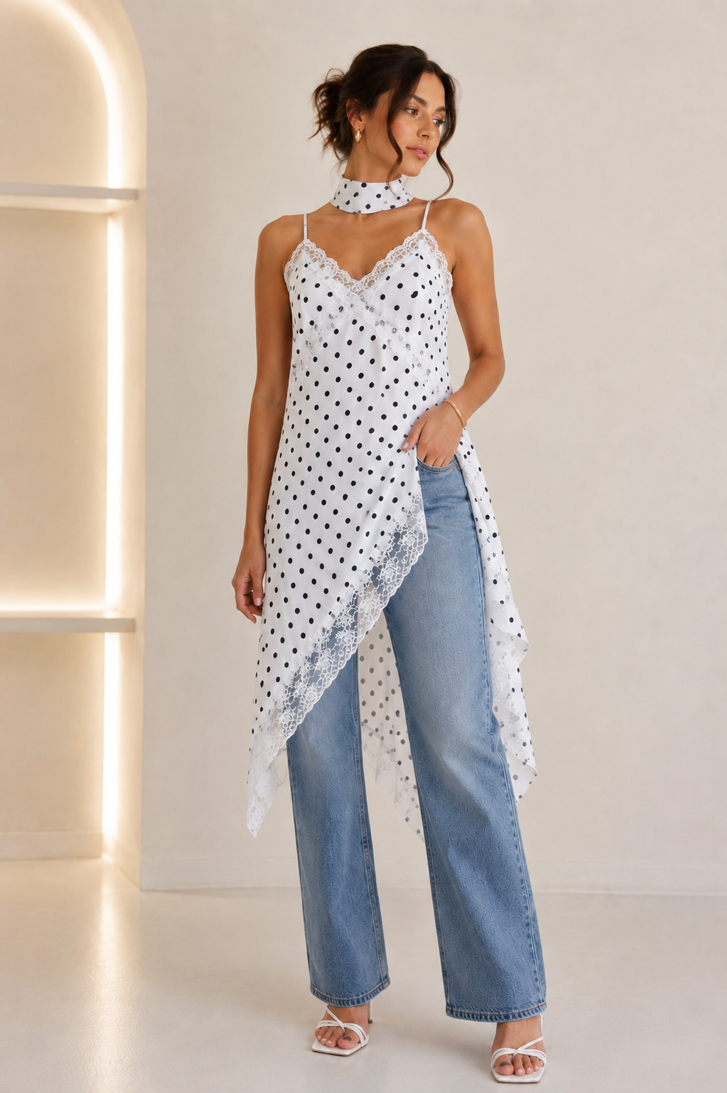 BLUSA MILAN POLKA