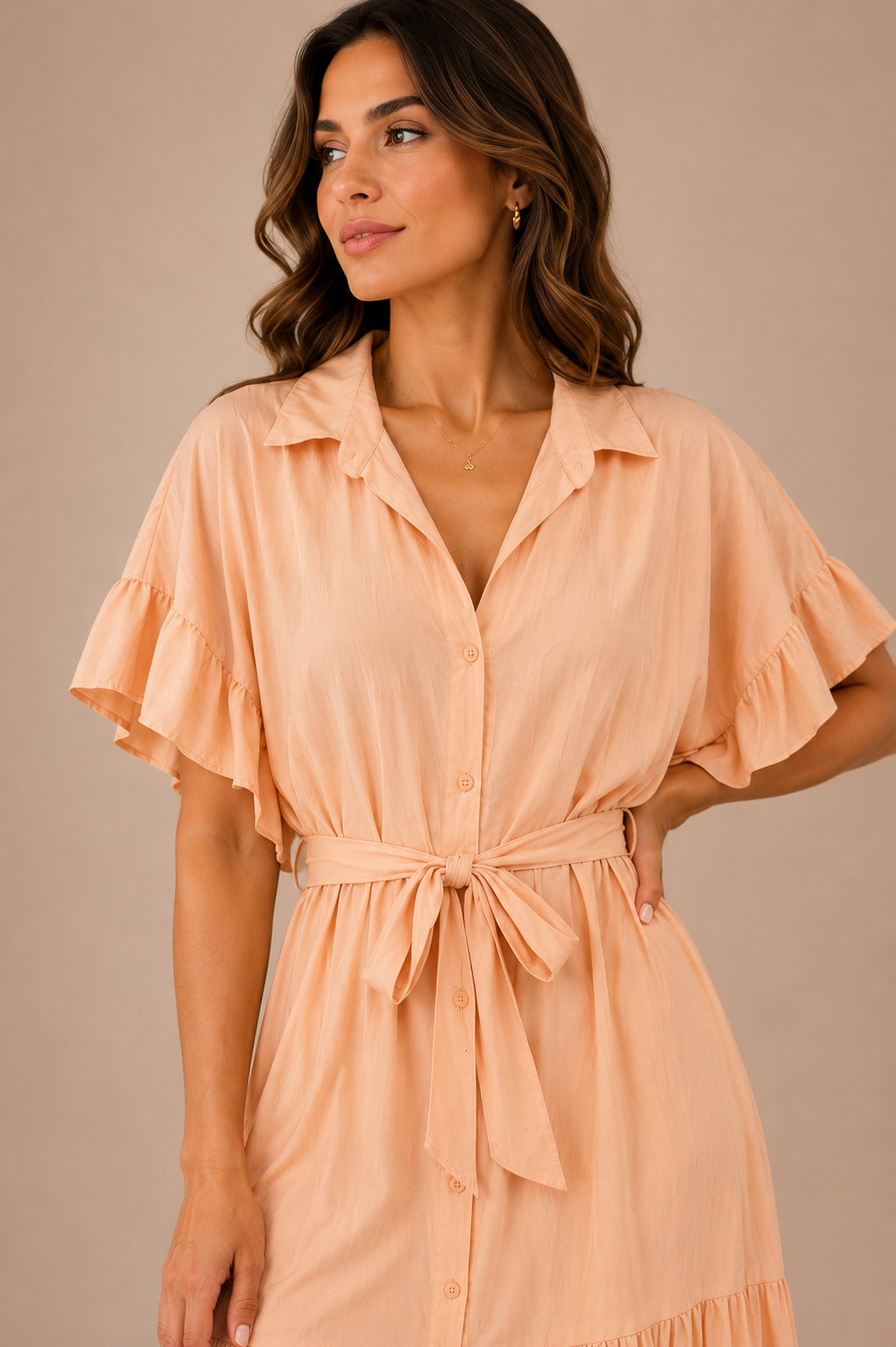 Vestido Largo Peach Breeze