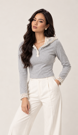 BLUSA PEARL GREY