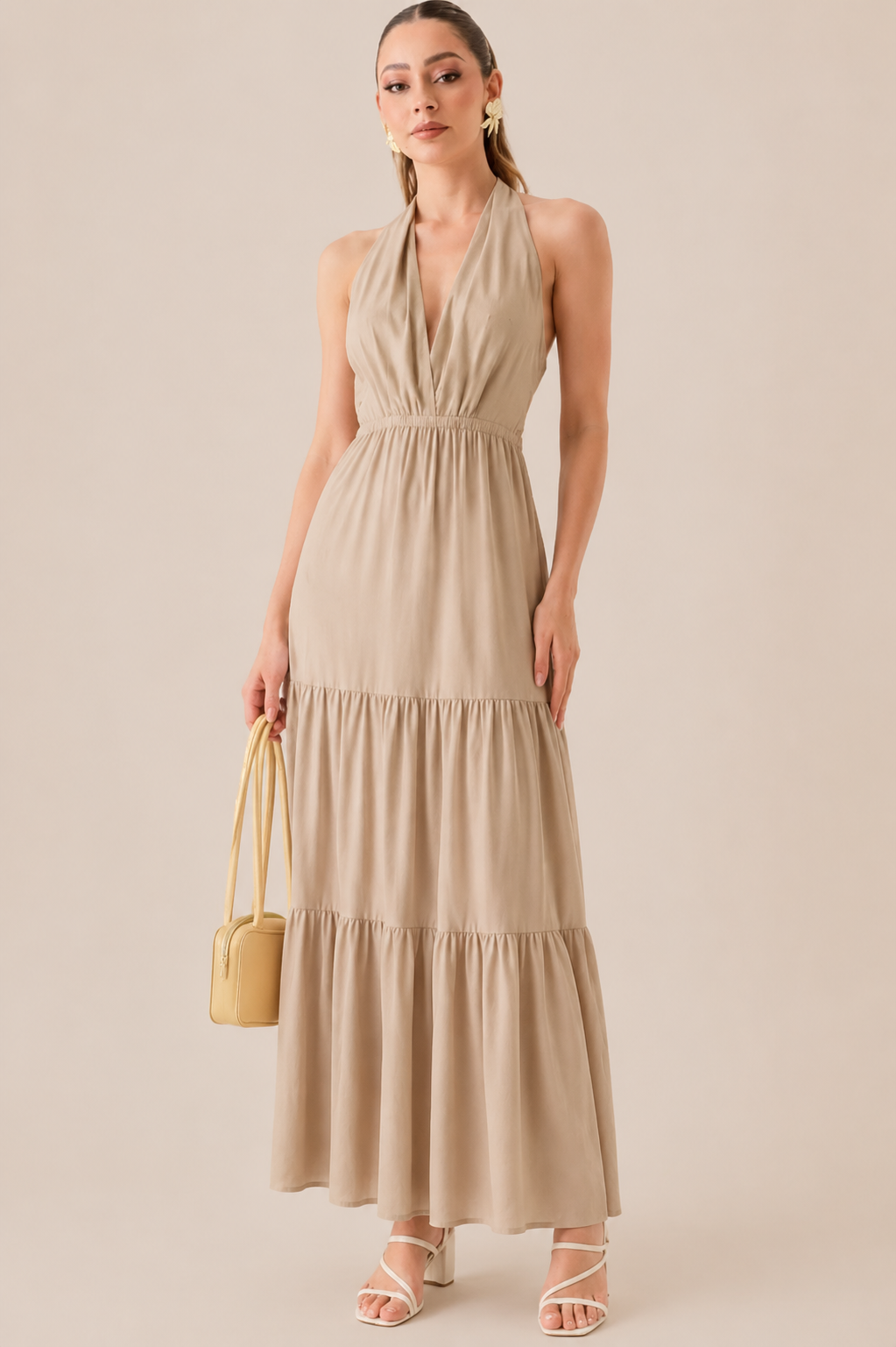 VESTIDO HALTER SAND