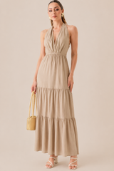 VESTIDO HALTER SAND
