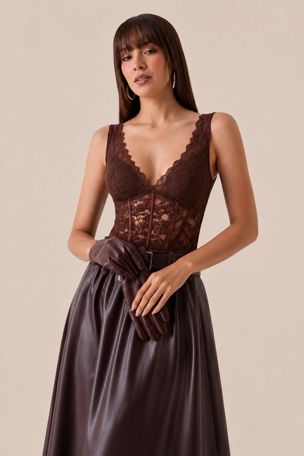 BODY CORSÉ CHOCOLATE LACE