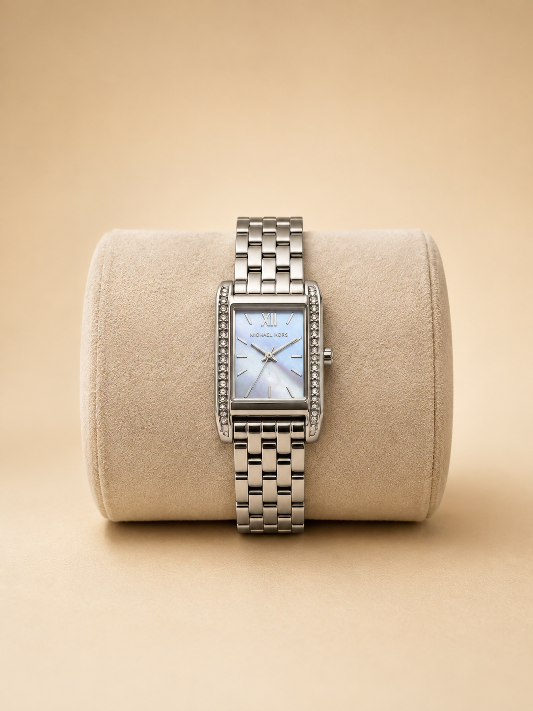 RELOJ MICHAEL KORS RECTANGULAR PLATEADO